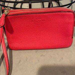 Coach double-zip wallet